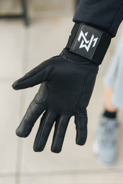 Wicked Mitts Batting Gloves - Long Cuff (Black)