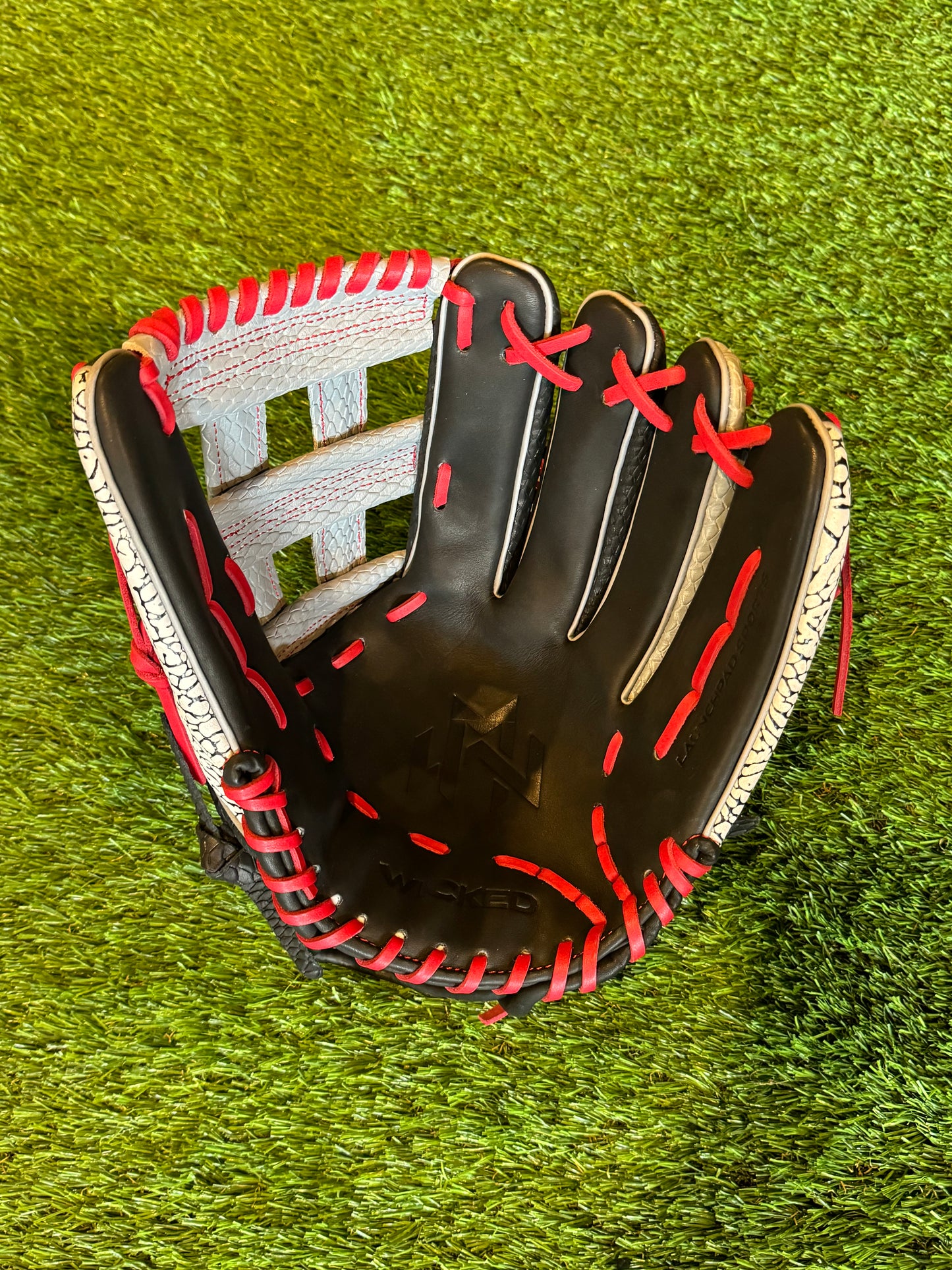 Wicked Mitts “Fire Red” Softball Glove