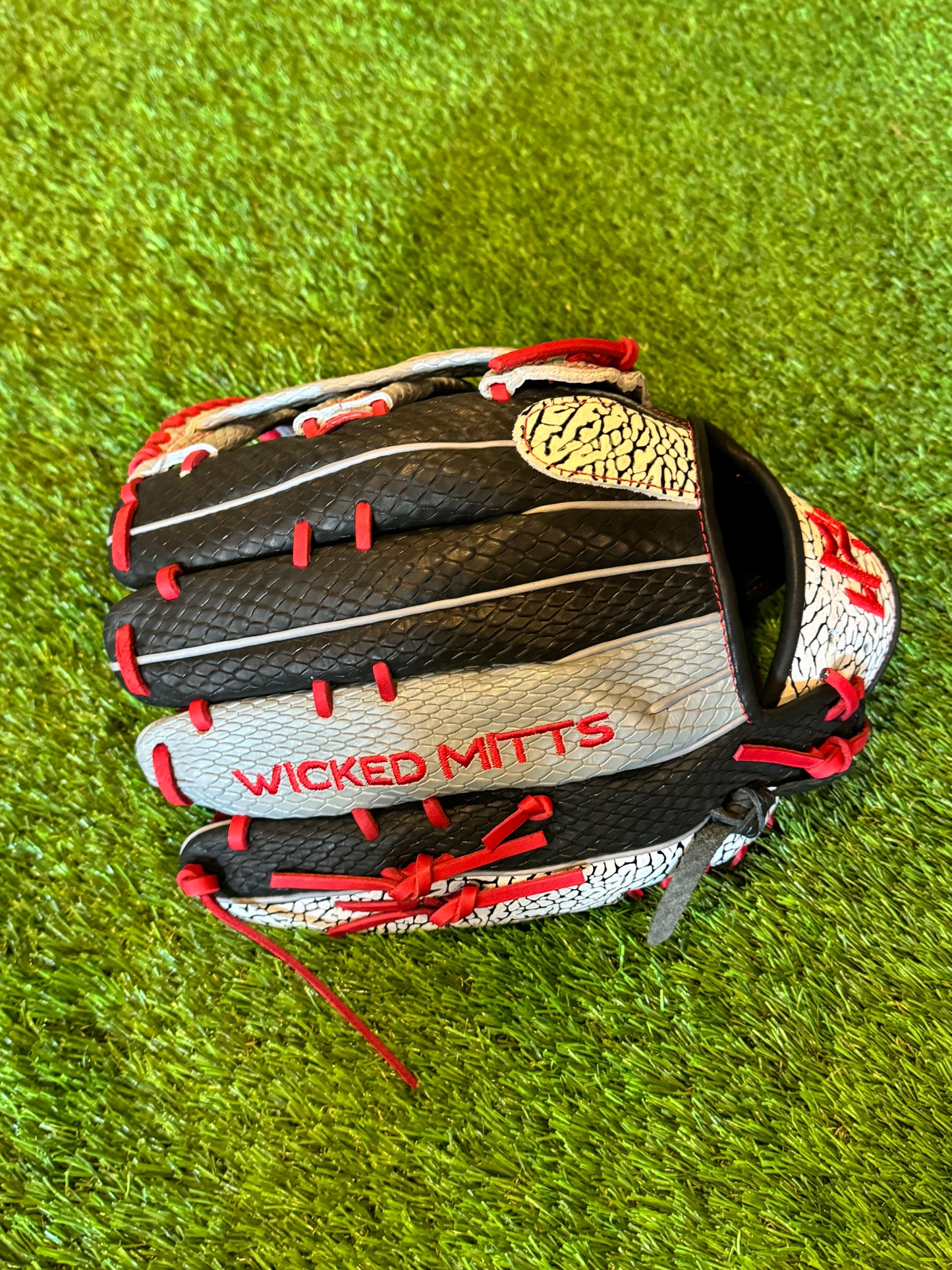 Wicked Mitts “Fire Red” Softball Glove