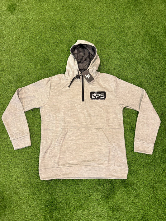 Launchpad Sports 1/4 Zip Heather Grey Hoodie