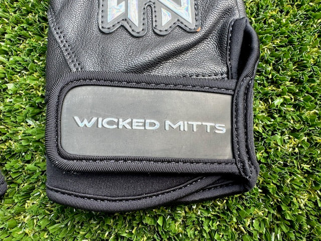 Wicked Mitts Batting Gloves - Short Cuff (Black)