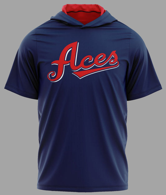 Aces Lightweight Short Sleeve Hoodie